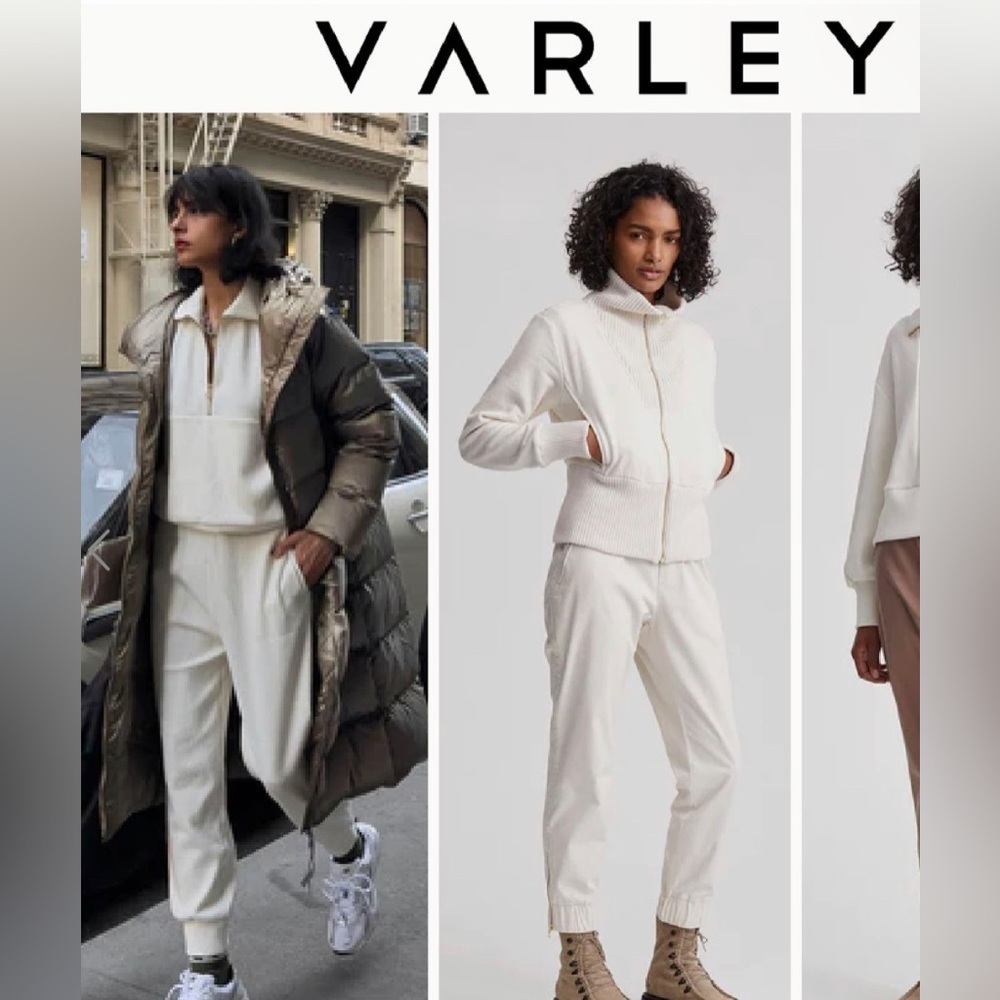 VARLEY Camino Pant Pants Joggers Size Small  off White